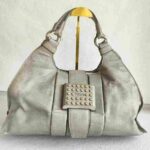 Tods Bag Grey with Calf Leather and Silver Hardware #OORS-9