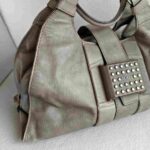Tods Bag Grey with Calf Leather and Silver Hardware #OORS-9 - Image 3