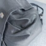 Tods G-Line Bag Black with Coated Canvas/Leather and Silver Hardware #OORU-11 - Image 12