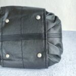 Tods G-Line Bag Black with Coated Canvas/Leather and Silver Hardware #OORU-11 - Image 10