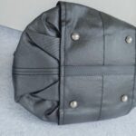 Tods G-Line Bag Black with Coated Canvas/Leather and Silver Hardware #OORU-11 - Image 9