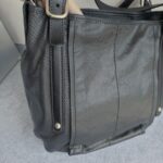 Tods G-Line Bag Black with Coated Canvas/Leather and Silver Hardware #OORU-11 - Image 5