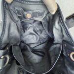 Tods G-Line Bag Black with Coated Canvas/Leather and Silver Hardware #OORU-11 - Image 21