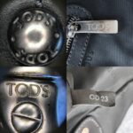 Tods G-Line Bag Black with Coated Canvas/Leather and Silver Hardware #OORU-11 - Image 19