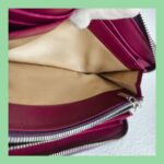 Tods Wallet Maroon Calf Leather with Silver Hardware #ORRO-8 - Image 15