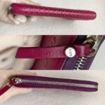 Tods Wallet Maroon Calf Leather with Silver Hardware #ORRO-8 - Image 10