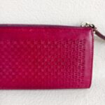 Tods Wallet Maroon Calf Leather with Silver Hardware #ORRO-8 - Image 5