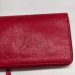 Balenciaga Zippy Wallet Red Lambskin with Antique Gold Hardware #RERL-7 - Image 6