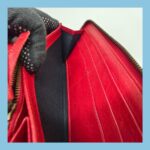 Balenciaga Zippy Wallet Red Lambskin with Antique Gold Hardware #RERL-7 - Image 20