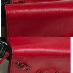 Balenciaga Zippy Wallet Red Lambskin with Antique Gold Hardware #RERL-7 - Image 9