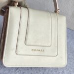 Bvlgari Serpenti Forever Top Handle Bag Cream Calf Leather with Gold Hardware #RETT-5 - Image 6