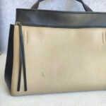 Celine Edge Top Handle Bag Black/Beige Calf Leather with Silver Hardware #RESO-8 - Image 3