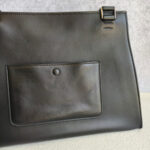 Celine Edge Top Handle Bag Black/Beige Calf Leather with Silver Hardware #RESO-8 - Image 6
