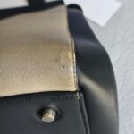 Celine Edge Top Handle Bag Black/Beige Calf Leather with Silver Hardware #RESO-8 - Image 13