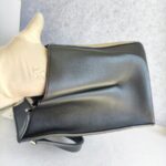 Celine Edge Top Handle Bag Black/Beige Calf Leather with Silver Hardware #RESO-8 - Image 10