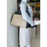 Celine Edge Top Handle Bag Black/Beige Calf Leather with Silver Hardware #RESO-8 - Image 34