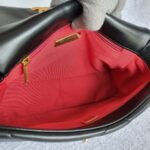 Chanel 19 Flap Bag Black with Lambskin and Gold/Silver/Ruthenium Hardware #OTLE-1 - Image 24