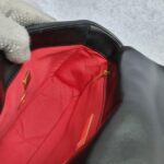 Chanel 19 Flap Bag Black with Lambskin and Gold/Silver/Ruthenium Hardware #OTLE-1 - Image 25