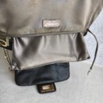 Chanel Accordian Flap Bag Black Perforated Lambskin with Gold/Silver Hardware #RESO-4 - Image 24