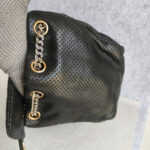 Chanel Accordian Flap Bag Black Perforated Lambskin with Gold/Silver Hardware #RESO-4 - Image 8