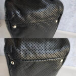 Chanel Accordian Flap Bag Black Perforated Lambskin with Gold/Silver Hardware #RESO-4 - Image 15