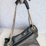 Chanel Accordian Flap Bag Black Perforated Lambskin with Gold/Silver Hardware #RESO-4 - Image 21