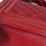 Chanel Boy Medium 25cm Red Calf Leather with Ruthenium Hardware #RESS-1 - Image 19