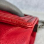 Chanel Boy Medium 25cm Red Calf Leather with Ruthenium Hardware #RESS-1 - Image 17