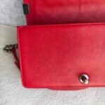 Chanel Boy Medium 25cm Red Calf Leather with Ruthenium Hardware #RESS-1 - Image 24