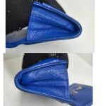 Chanel Card Holder Blue Grained Calfskin with Gold Hardware #REOO-1 - Image 8