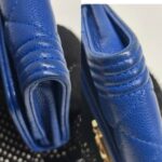 Chanel Card Holder Blue Grained Calfskin with Gold Hardware #REOO-1 - Image 6