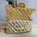 Chanel Flap Bag Gold Sequine with Gold Hardware #REYR-4 - Image 17
