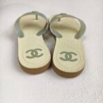 Chanel Sandals Grey/White Size 37 #OOSS-2 - Image 6