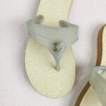 Chanel Sandals Grey/White Size 37 #OOSS-2 - Image 4