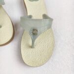 Chanel Sandals Grey/White Size 37 #OOSS-2 - Image 5