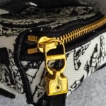 Dior Cosmetic Pouch Black/white Canvas with Gold Hardware #RLER-1 - Image 12