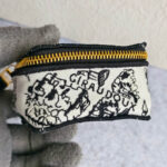 Dior Cosmetic Pouch Black/white Canvas with Gold Hardware #RLER-1 - Image 6