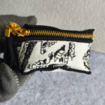 Dior Cosmetic Pouch Black/white Canvas with Gold Hardware #RLER-1 - Image 4