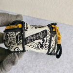 Dior Cosmetic Pouch Black/white Canvas with Gold Hardware #RLER-1 - Image 5