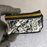 Dior Cosmetic Pouch Black/white Canvas with Gold Hardware #RLER-1 - Image 7