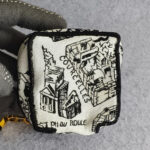 Dior Cosmetic Pouch Black/white Canvas with Gold Hardware #RLER-1 - Image 8