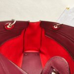 Dior Tote Burgundy Calf Leather with Silver Hardware #GULEL-2 - Image 27