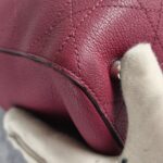 Dior Tote Burgundy Calf Leather with Silver Hardware #GULEL-2 - Image 16