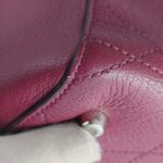 Dior Tote Burgundy Calf Leather with Silver Hardware #GULEL-2 - Image 14