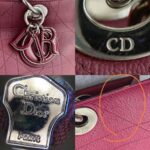 Dior Tote Burgundy Calf Leather with Silver Hardware #GULEL-2 - Image 25