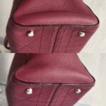 Dior Tote Burgundy Calf Leather with Silver Hardware #GULEL-2 - Image 17