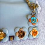 Fendi Kan I Medium Bag Blue Calf Leather and Silver/Gold Hardware #RECS-3 - Image 4