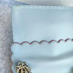 Fendi Kan I Medium Bag Blue Calf Leather and Silver/Gold Hardware #RECS-3 - Image 7