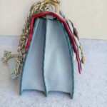 Fendi Kan I Medium Bag Blue Calf Leather and Silver/Gold Hardware #RECS-3 - Image 10