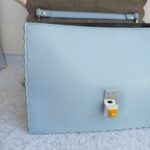 Fendi Kan I Medium Bag Blue Calf Leather and Silver/Gold Hardware #RECS-3 - Image 26